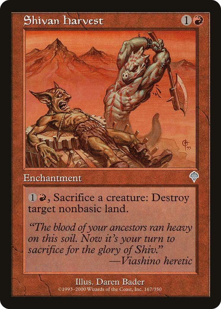 Image of Shivan Harvest (INV-167) - Invasion