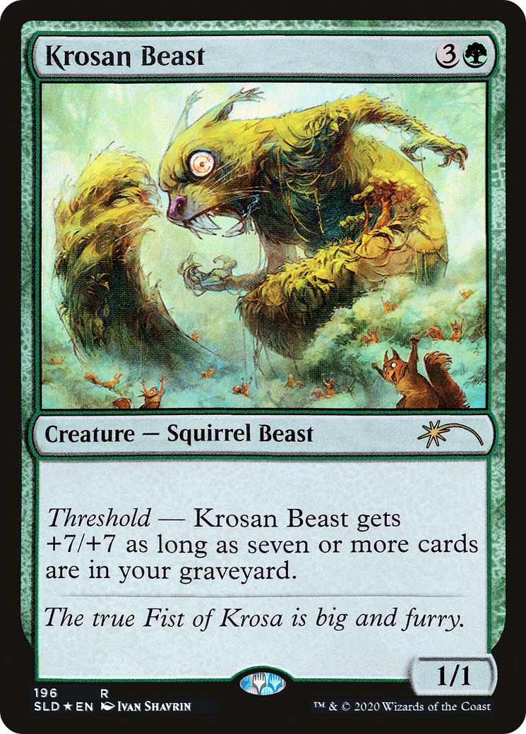 Image of Krosan Beast (SLD-196) - Secret Lair Drop Foil