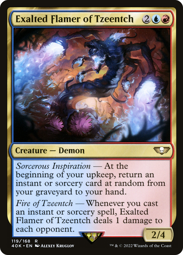 Image of Exalted Flamer of Tzeentch (40K-119) - Warhammer 40,000 Commander