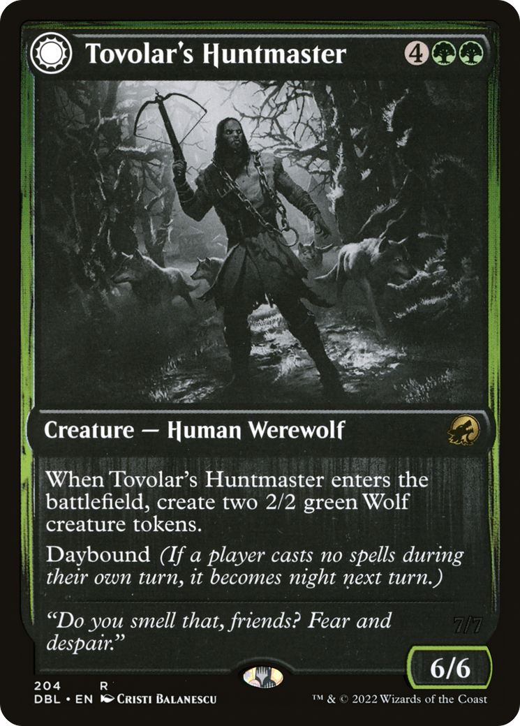 Image of Tovolar's Huntmaster (DBL-204) - Innistrad: Double Feature: (Double Faced Transform) Foil