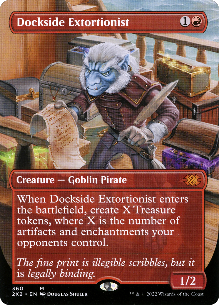 Image of Dockside Extortionist (Borderless) (2X2-360) - Double Masters 2022 (Borderless) Foil
