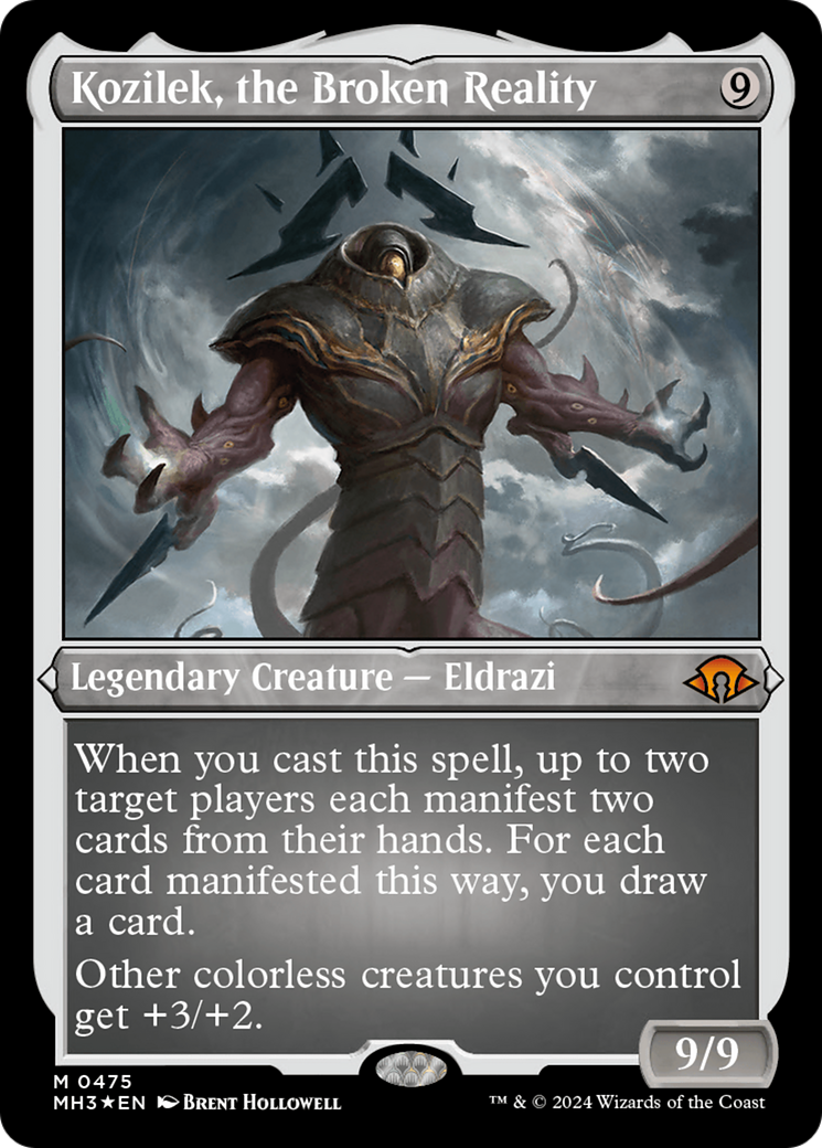 Image of Kozilek, the Broken Reality (Foil Etched) (MH3-475) - Modern Horizons 3 Foil