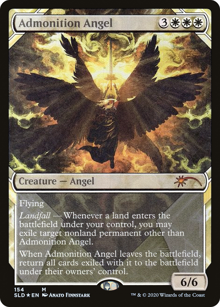Image of Admonition Angel (SLD-154) - Secret Lair Drop: (Showcase) Foil