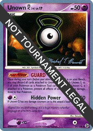 Image of Unown [G] - 2010 (Michael Pramawat) 057  World Championship Decks - Uncommon