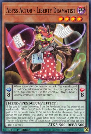 Image of Abyss Actor - Liberty Dramatist (PHHY-EN016) - Photon Hypernova 1st Edition