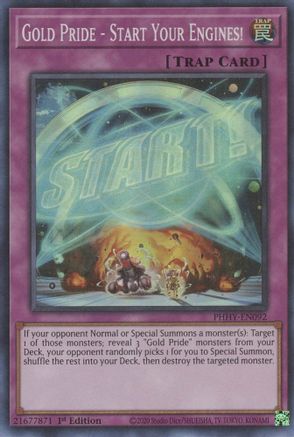 Image of Gold Pride - Start Your Engines! (PHHY-EN092) - Photon Hypernova 1st Edition