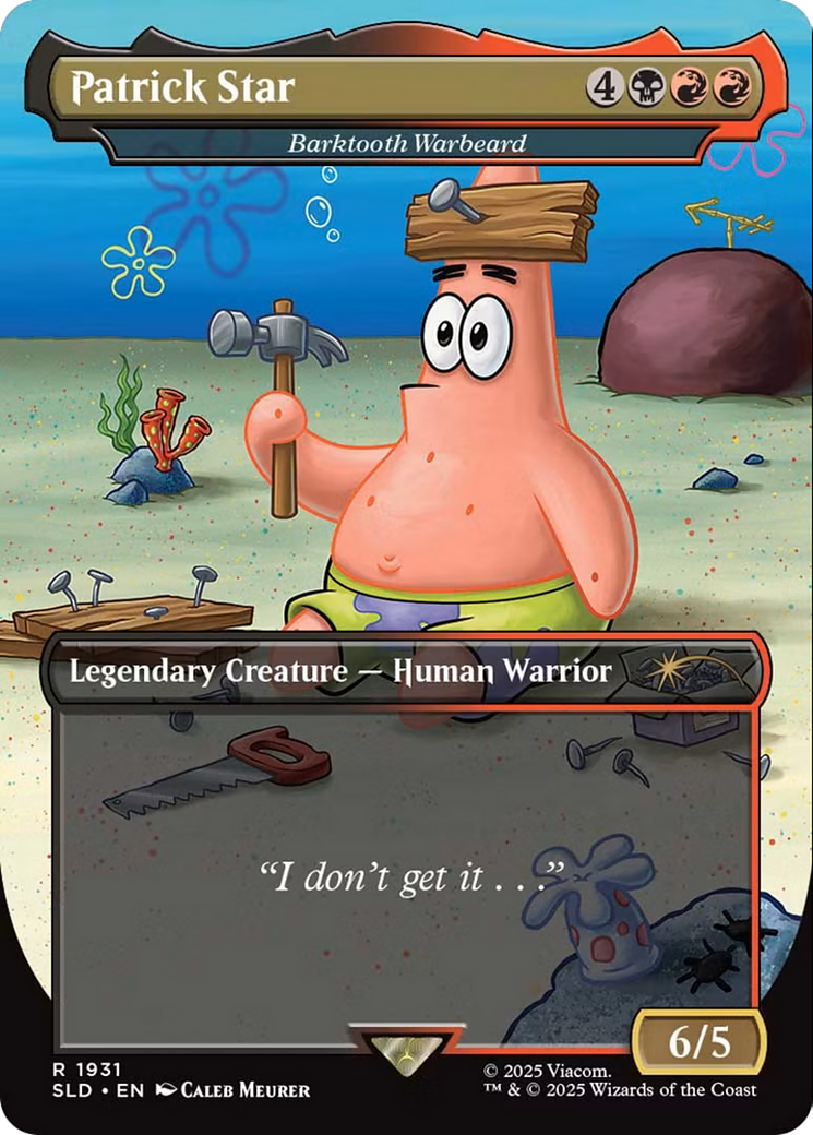 Image of Patrick Star - Barktooth Warbeard (SLD-1931) - Secret Lair Drop / Patrick Star (Borderless)