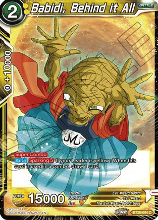 Image of Babidi, Behind it All (BT20-094) - Power Absorbed Foil