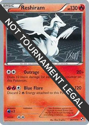 Image of Reshiram - 2011 (Christopher Kan) 026  World Championship Decks - Rare