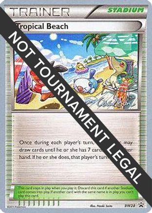 Image of Tropical Beach - 2011 (Ross Cawthon) BW28  World Championship Decks - Promo