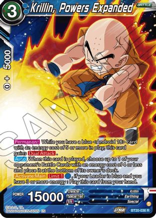 Image of Krillin, Powers Expanded (BT20-036) - Power Absorbed