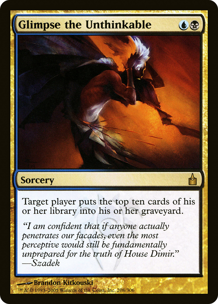 Image of Glimpse the Unthinkable (RAV-208) - Ravnica: City of Guilds Foil