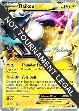 Image of Raikou EX - 2012 (Chase Moloney) 038  World Championship Decks - Ultra Rare