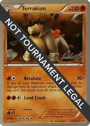 Image of Terrakion - 2012 (Zachary Bokhari) 073  World Championship Decks - Rare