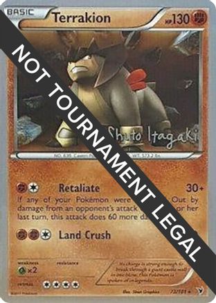 Image of Terrakion - 2012 (Shuto Itagaki) 073  World Championship Decks - Rare