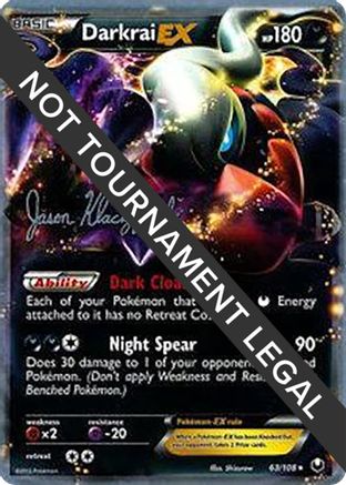 Image of Darkrai EX - 2013 (Jason Klaczynski) 063  World Championship Decks - Ultra Rare