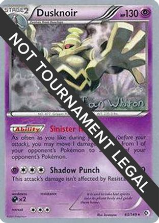 Image of Dusknoir - 2013 (Ian Whiton) 063  World Championship Decks - Holo Rare