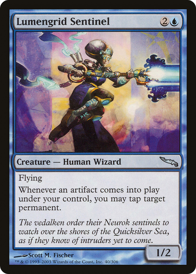 Image of Lumengrid Sentinel (MRD-040) - Mirrodin