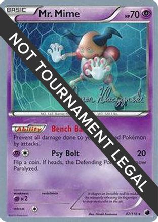 Image of Mr. Mime - 2013 (Jason Klaczynski) 047  World Championship Decks - Rare