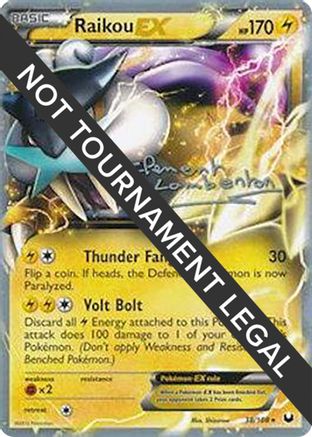 Image of Raikou EX - 2013 (Clement Lamberton) 038  World Championship Decks - Ultra Rare