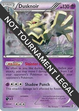 Image of Dusknoir - 2014 (Trent Orndorff) 063  World Championship Decks - Holo Rare