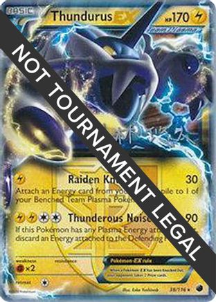 Image of Thundurus EX - 2014 (Haruto Kobayashi) 038  World Championship Decks - Ultra Rare
