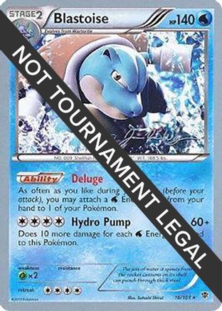 Image of Blastoise - 2015 (Jacob Van Wagner) 016  World Championship Decks - Rare