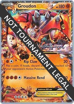 Image of Groudon EX - 2015 (Alejandro Ng-Guzman) 085  World Championship Decks - Ultra Rare