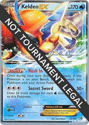 Image of Keldeo EX - 2015 (Jacob Van Wagner) 049  World Championship Decks - Ultra Rare