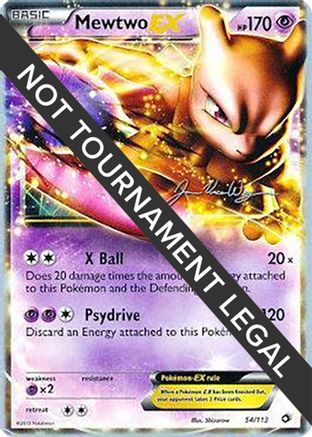 Image of Mewtwo EX - 2015 (Jacob Van Wagner) 054  World Championship Decks - Ultra Rare