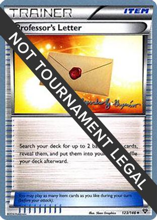 Image of Professor's Letter - 2015 (Alejandro Ng-Guzman) 123  World Championship Decks - Uncommon