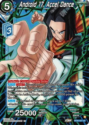 Image of Android 17, Accel Dance (BT20-027) - Power Absorbed
