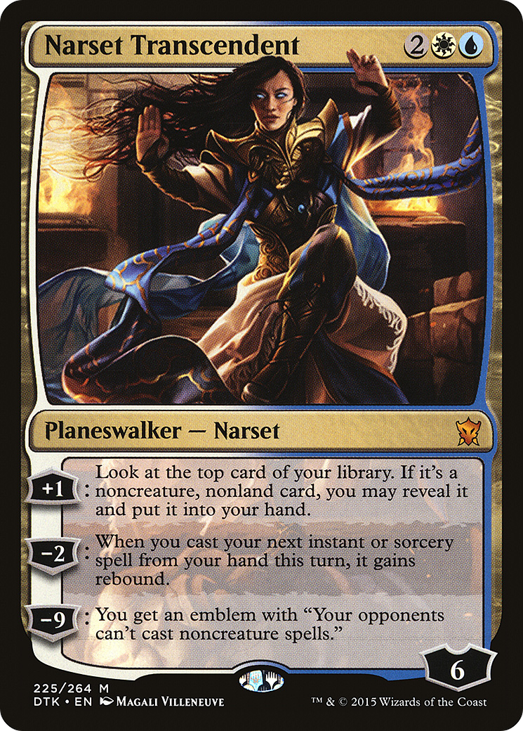 Image of Narset Transcendent (DTK-225) - Dragons of Tarkir Foil