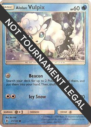 Image of Alolan Vulpix - 2017 (Diego Cassiraga) 021  World Championship Decks - Common