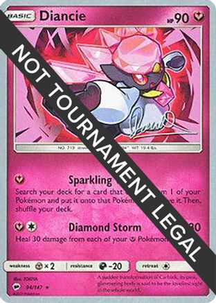 Image of Diancie - 2017 (Diego Cassiraga) 094  World Championship Decks - Rare