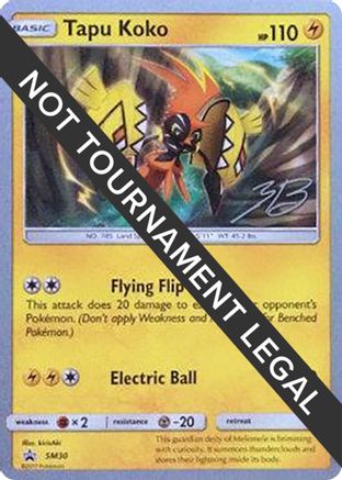 Image of Tapu Koko - 2017 (Zachary Bokhari) SM30  World Championship Decks - Common
