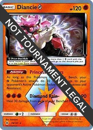 Image of Diancie Prism Star - 2018 (Naohito Inoue) 074  World Championship Decks - Prism Rare