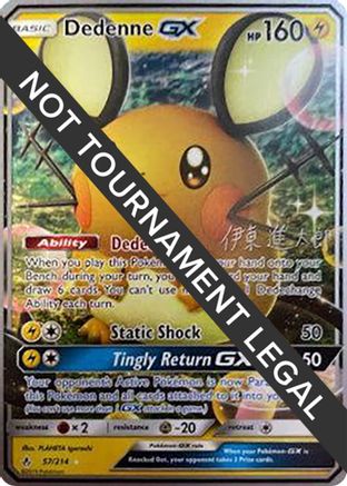 Image of Dedenne GX - 2019 (Shintaro Ito) 057  World Championship Decks - Ultra Rare