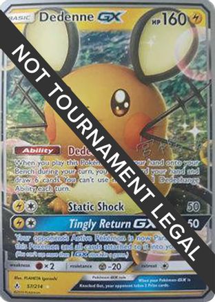Image of Dedenne GX - 2019 (Haruki Miyamoto) 057  World Championship Decks - Ultra Rare