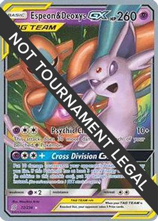 Image of Espeon & Deoxys GX - 2019 (Henry Brand) 072  World Championship Decks - Ultra Rare