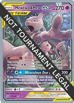 Image of Mewtwo & Mew GX - 2019 (Henry Brand) 071  World Championship Decks - Ultra Rare
