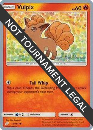 Image of Vulpix - 2019 (Kaya Lichtleitner) 015  World Championship Decks - Common