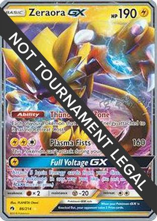 Image of Zeraora GX - 2019 (Haruki Miyamoto) 086  World Championship Decks - Ultra Rare