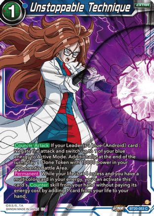 Image of Unstoppable Technique (BT20-053) - Power Absorbed
