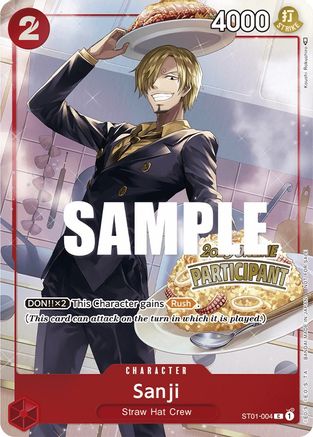 Image of Sanji (Online Regional 2023) [Participant] (ST01-004) - One Piece Promotion Cards Foil