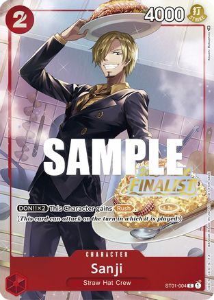 Image of Sanji (Online Regional 2023) [Finalist] (ST01-004) - One Piece Promotion Cards Foil
