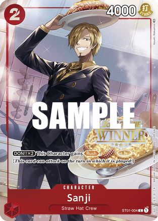 Image of Sanji (Online Regional 2023) [Winner] (ST01-004) - One Piece Promotion Cards Foil