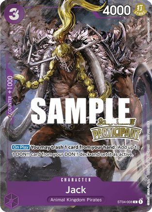Image of Jack (Online Regional 2023) [Participant] (ST04-008) - One Piece Promotion Cards Foil