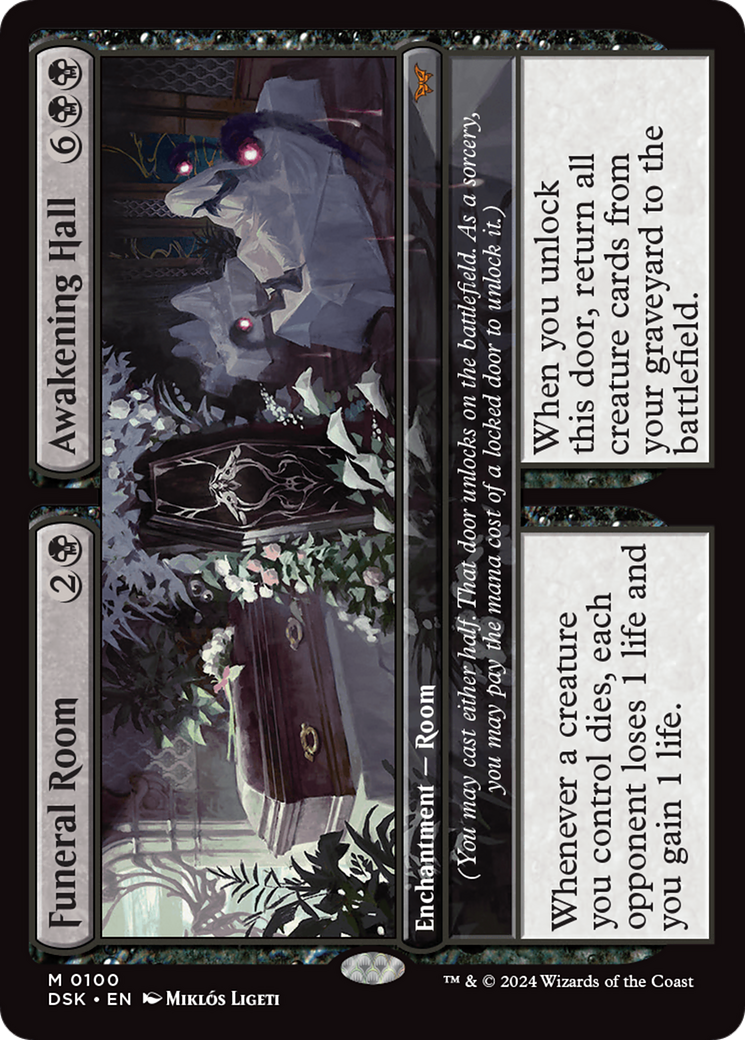 Image of Funeral Room // Awakening Hall (DSK-100) - Duskmourn: House of Horror Foil