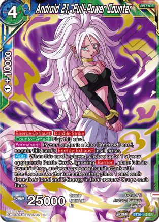 Image of Android 21, Full-Power Counter (BT20-145) - Power Absorbed Foil